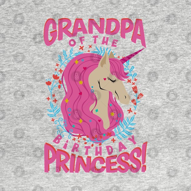 Grandpa of the Birthday Princess Unicorn by aneisha